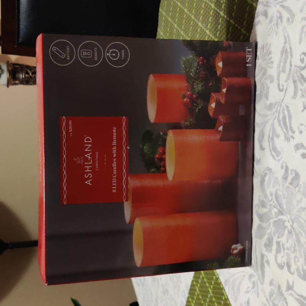 8 LED Candles with Remote